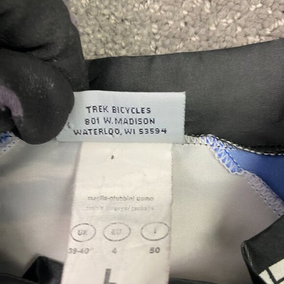 Vintage TREK Team Cycling Jacket Jersey Men's Large Lightweight Windbreaker Volk - Picture 7 of 11